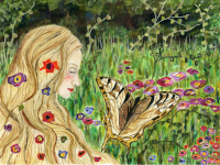 Golden Garden 13.200 by 10.320 - Giclée Fine Art Print