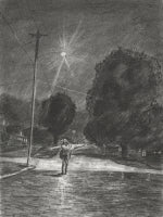 Rain on Cherry Street 12 by 16 - Giclée Fine Art Print