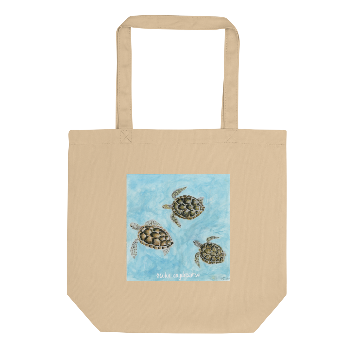 Sea Turtles Eco Tote Bag Oyster