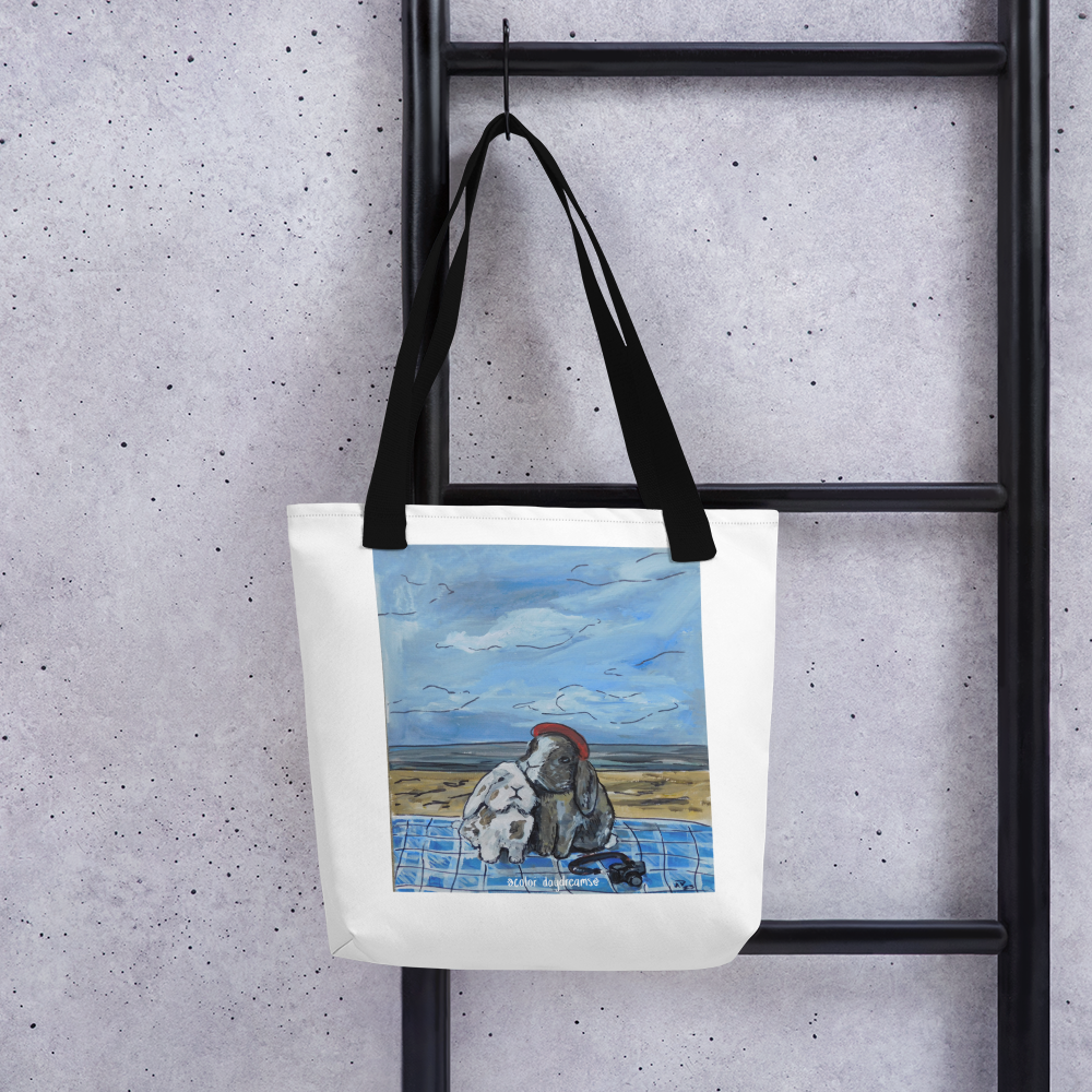 Bunnies at the Beach Tote bag