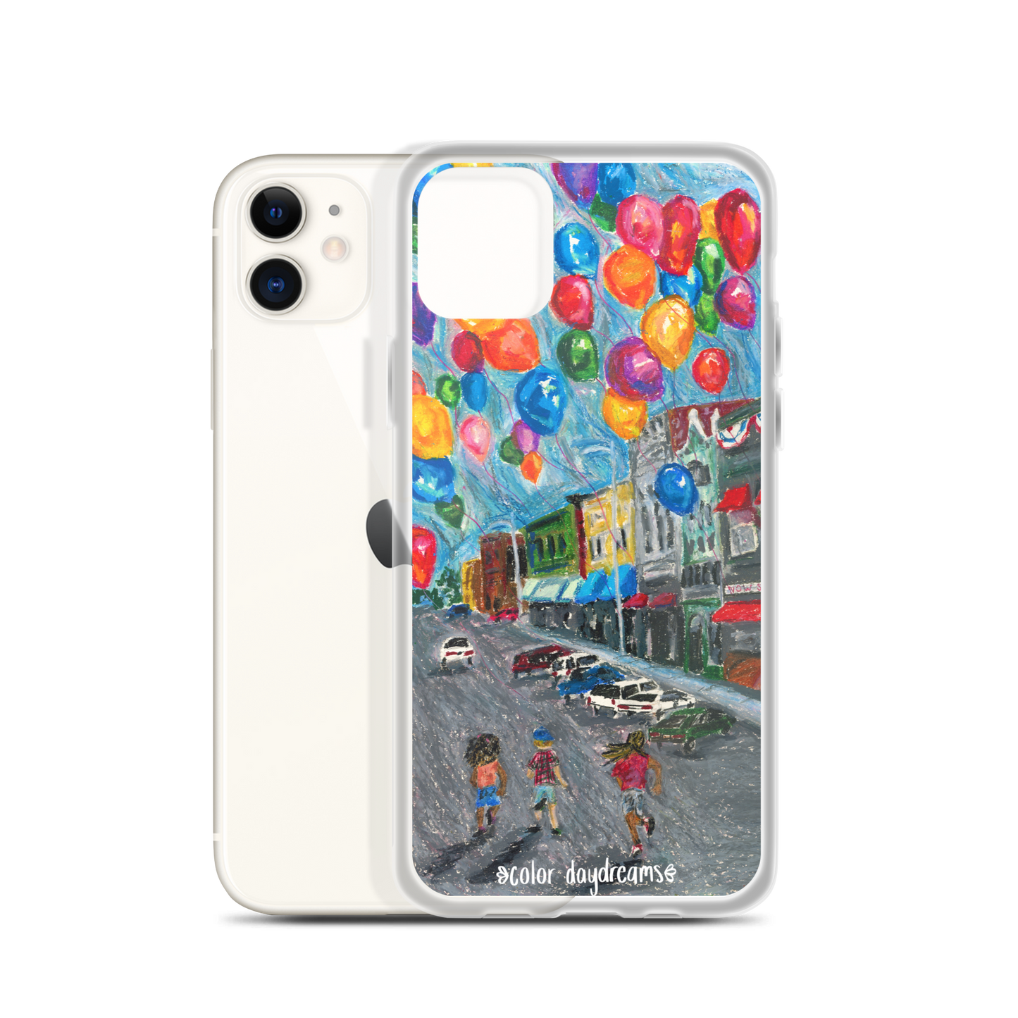 Balloons on Main Street Clear Case for iPhone®