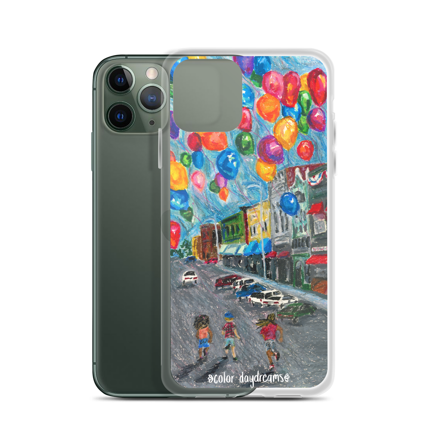 Balloons on Main Street Clear Case for iPhone®