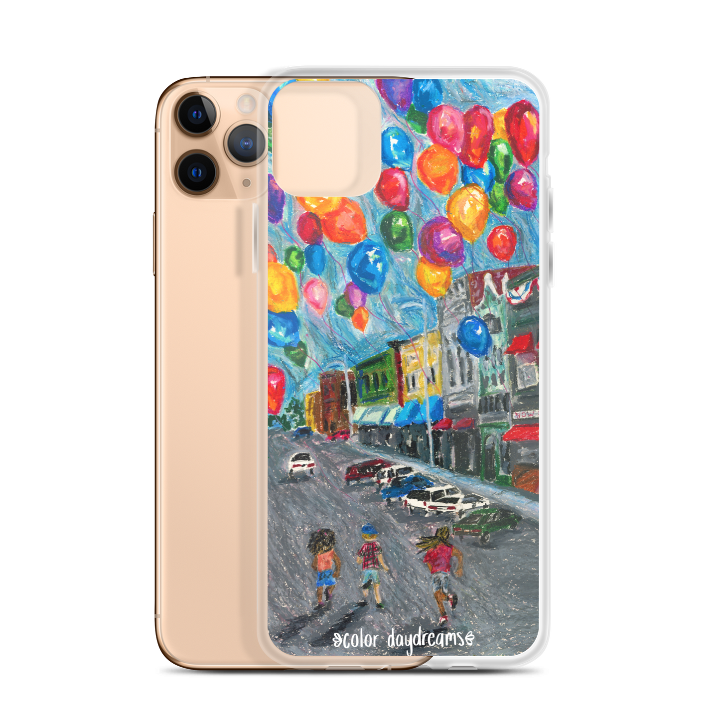 Balloons on Main Street Clear Case for iPhone®