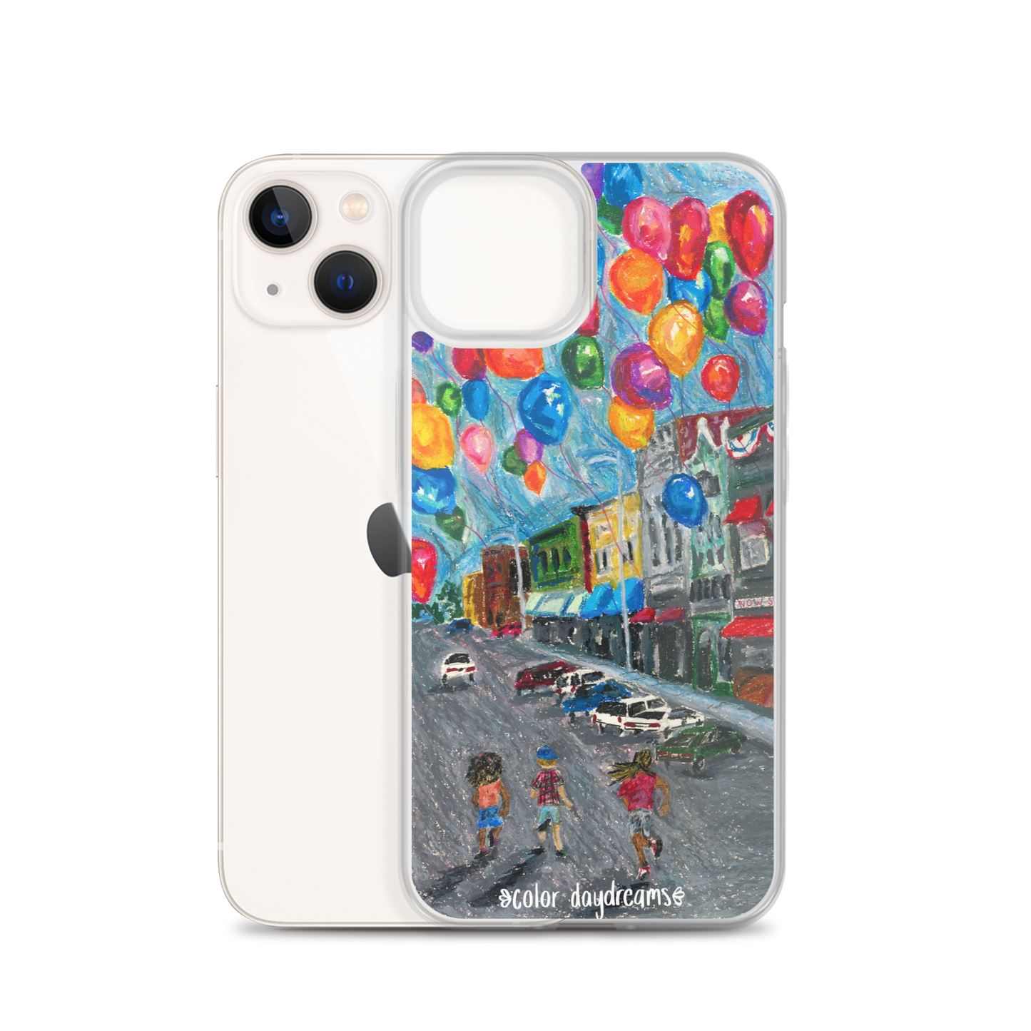 Balloons on Main Street Clear Case for iPhone®