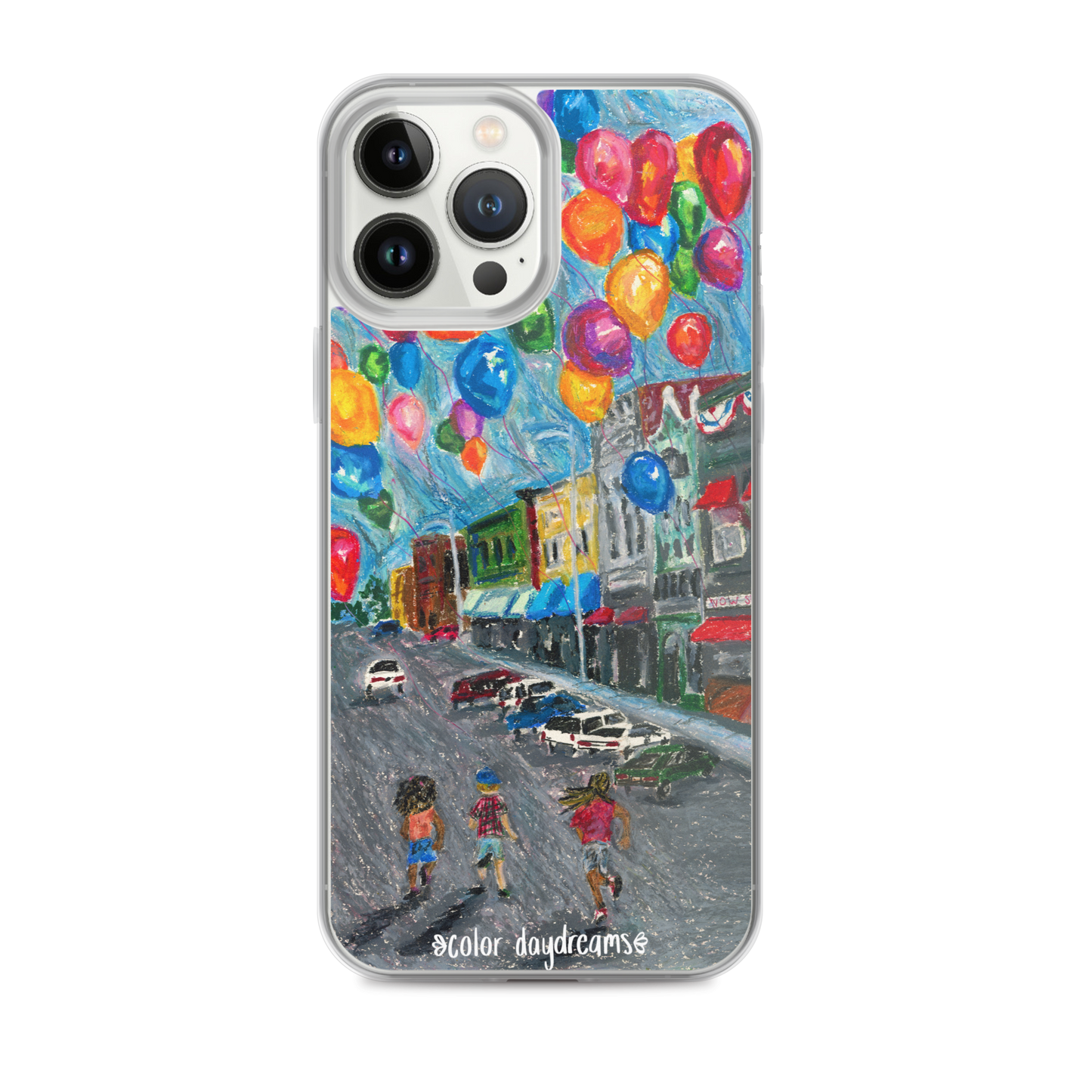 Balloons on Main Street Clear Case for iPhone®