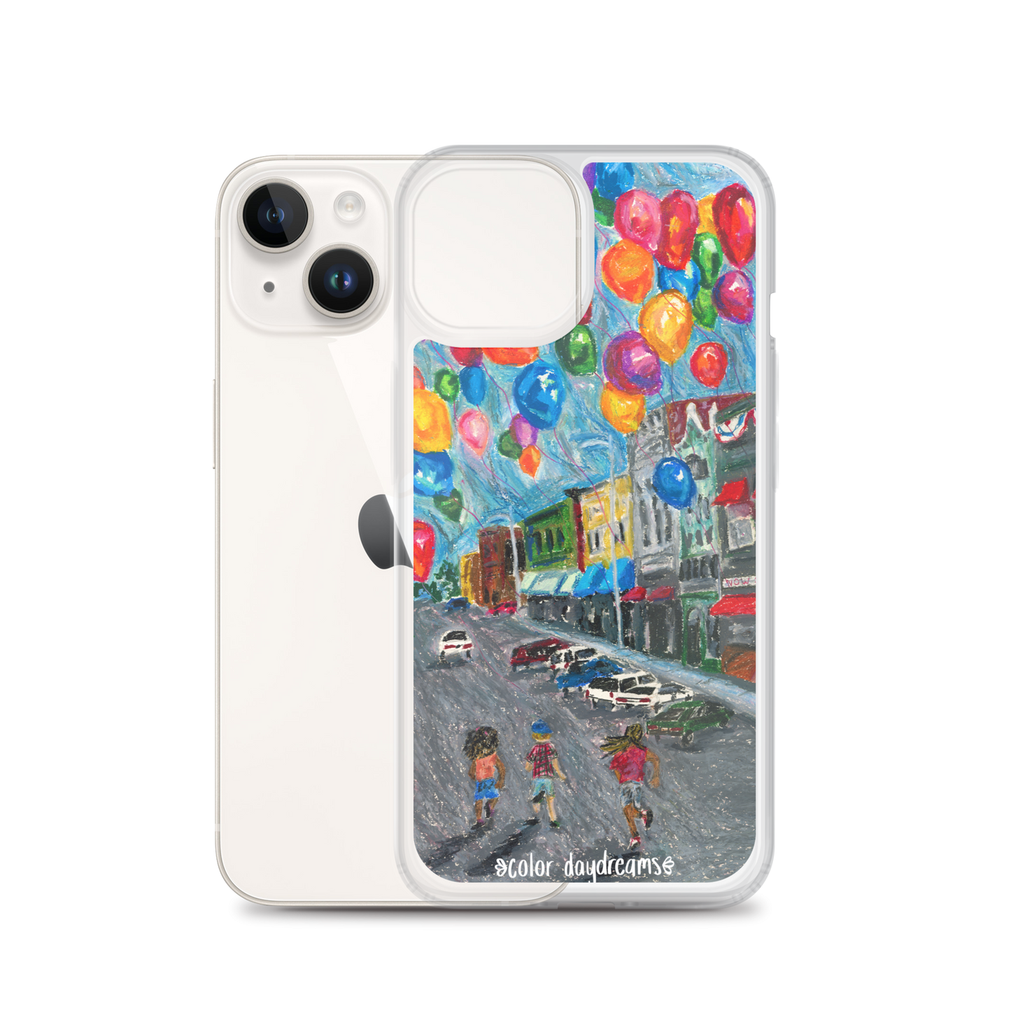 Balloons on Main Street Clear Case for iPhone®