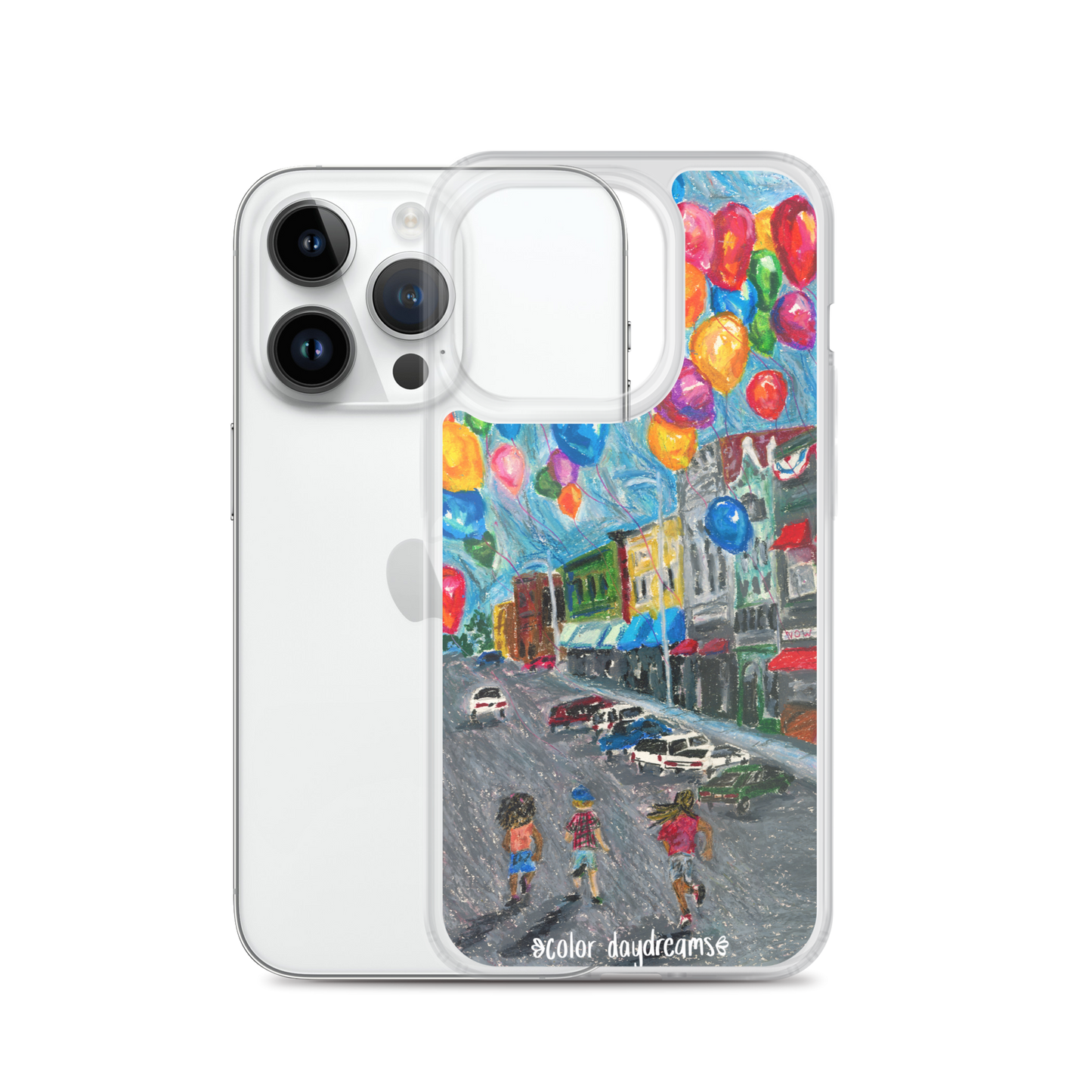 Balloons on Main Street Clear Case for iPhone®