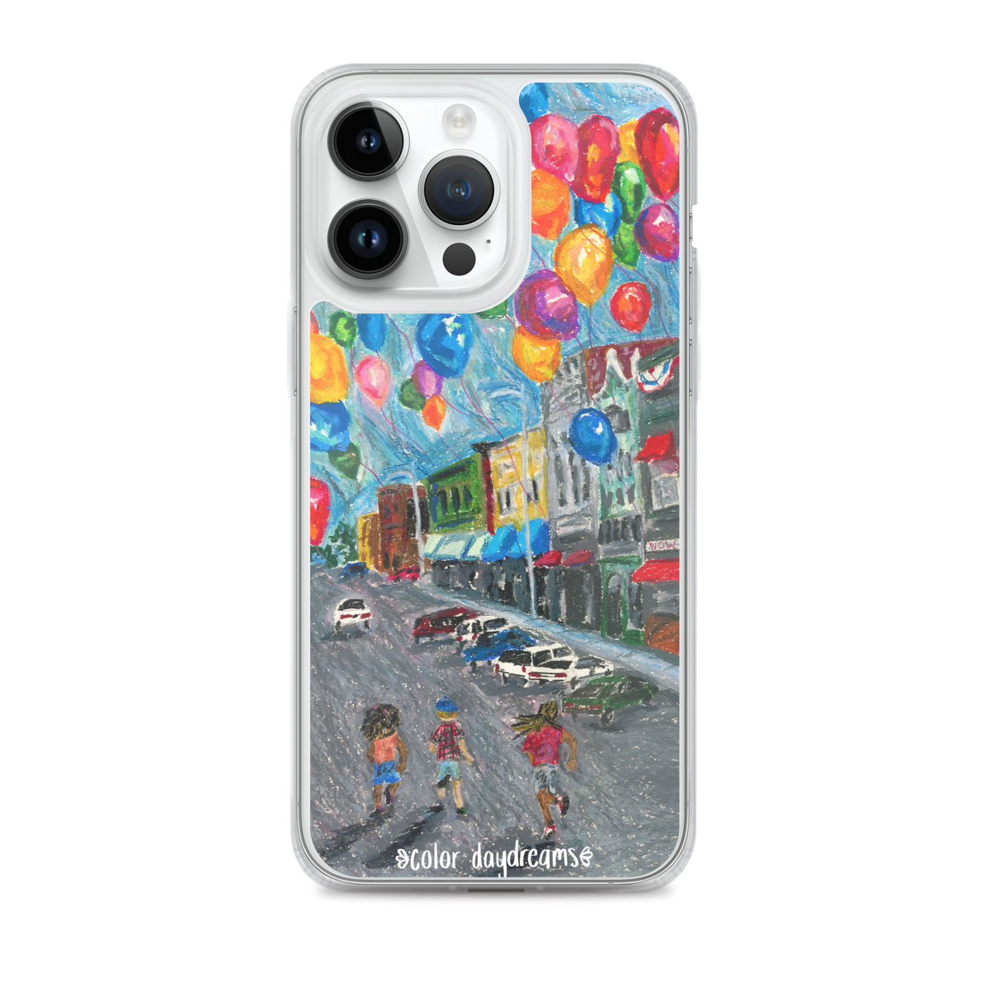 Balloons on Main Street Clear Case for iPhone®