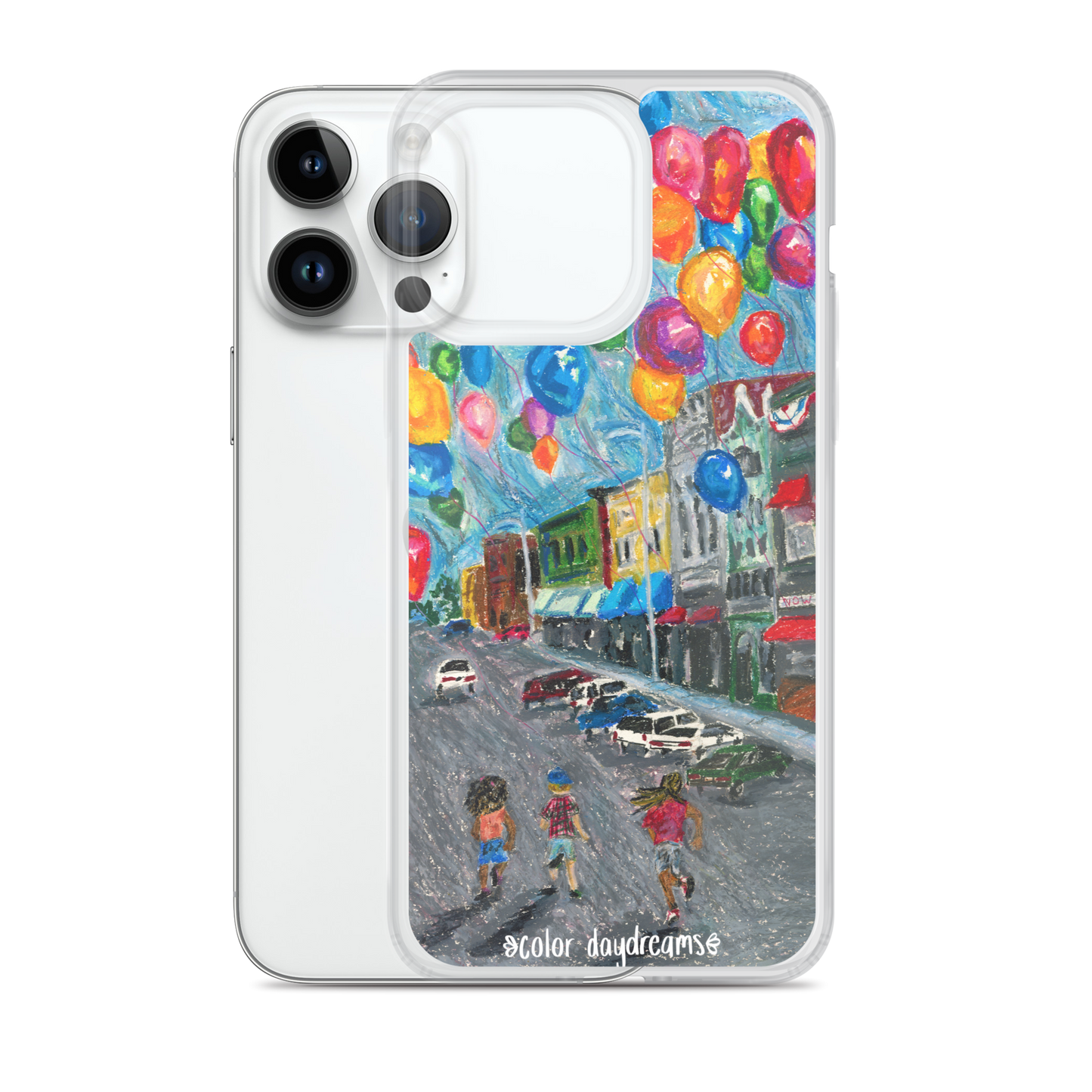 Balloons on Main Street Clear Case for iPhone®