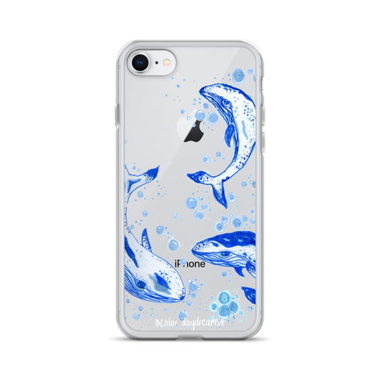 Blue Whales Clear Case for iPhone®