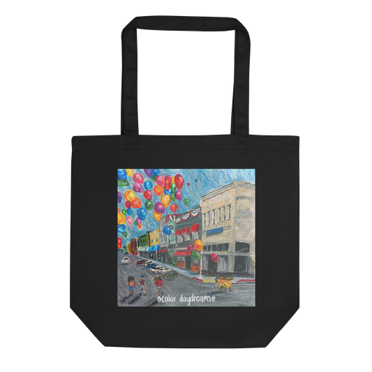 Balloons on Main Street Eco Tote Bag Black