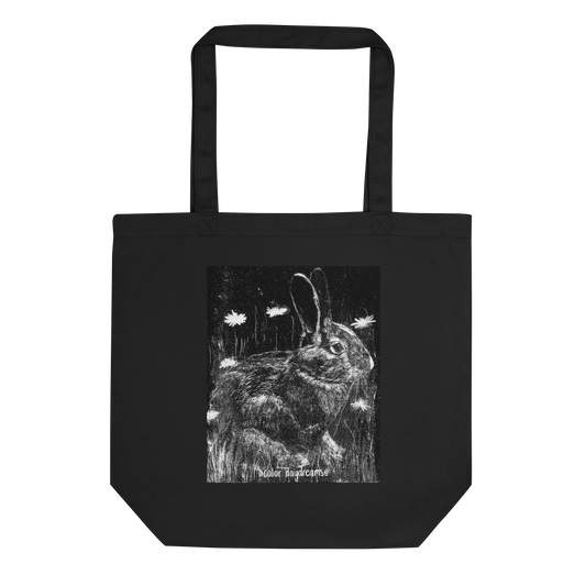 Bunny Eco Tote Bag Black